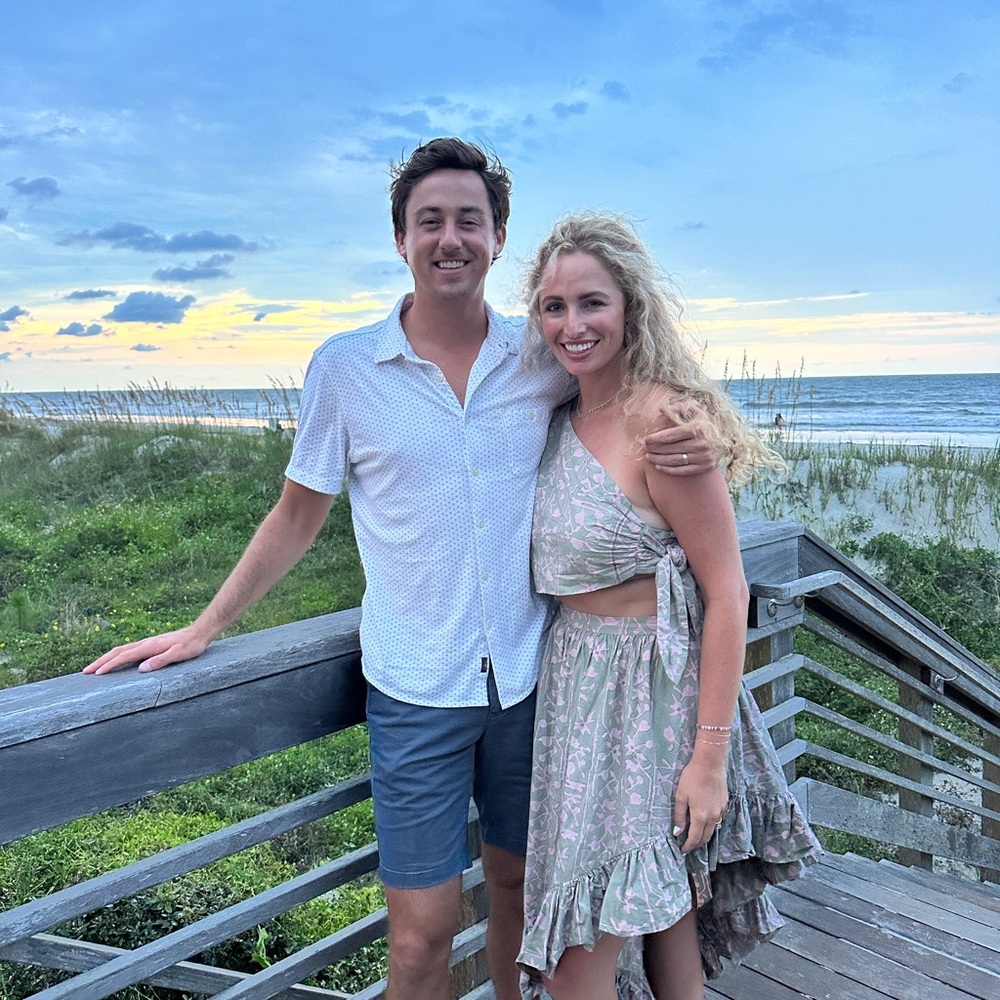 Cleobella One Shoulder Dress in Pink and Green